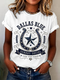 Women's Football Lovers Printed T-shirt