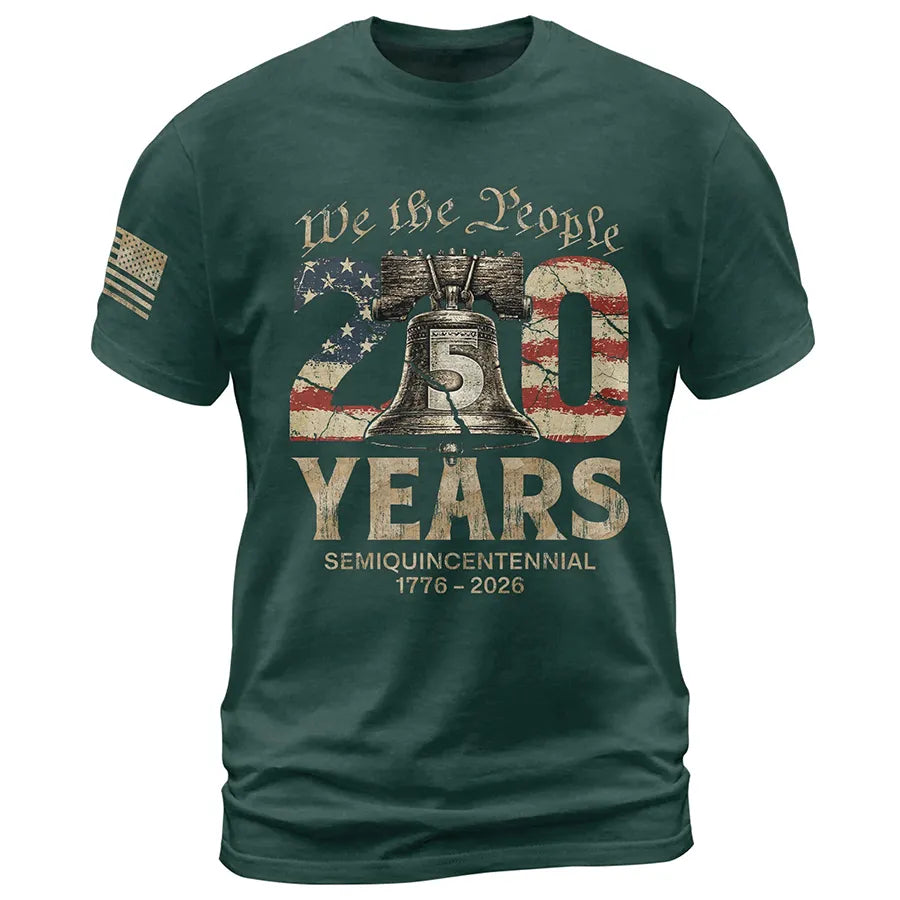 USA 250th Anniversary Shirt 1776-2026 Liberty Bell We The People Patri