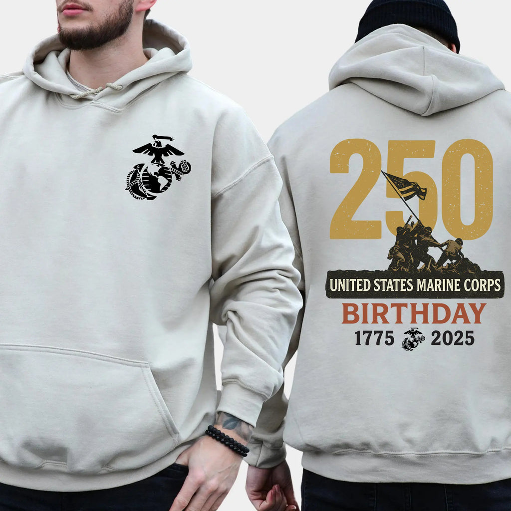 Marines 250th Birthday Hoodie