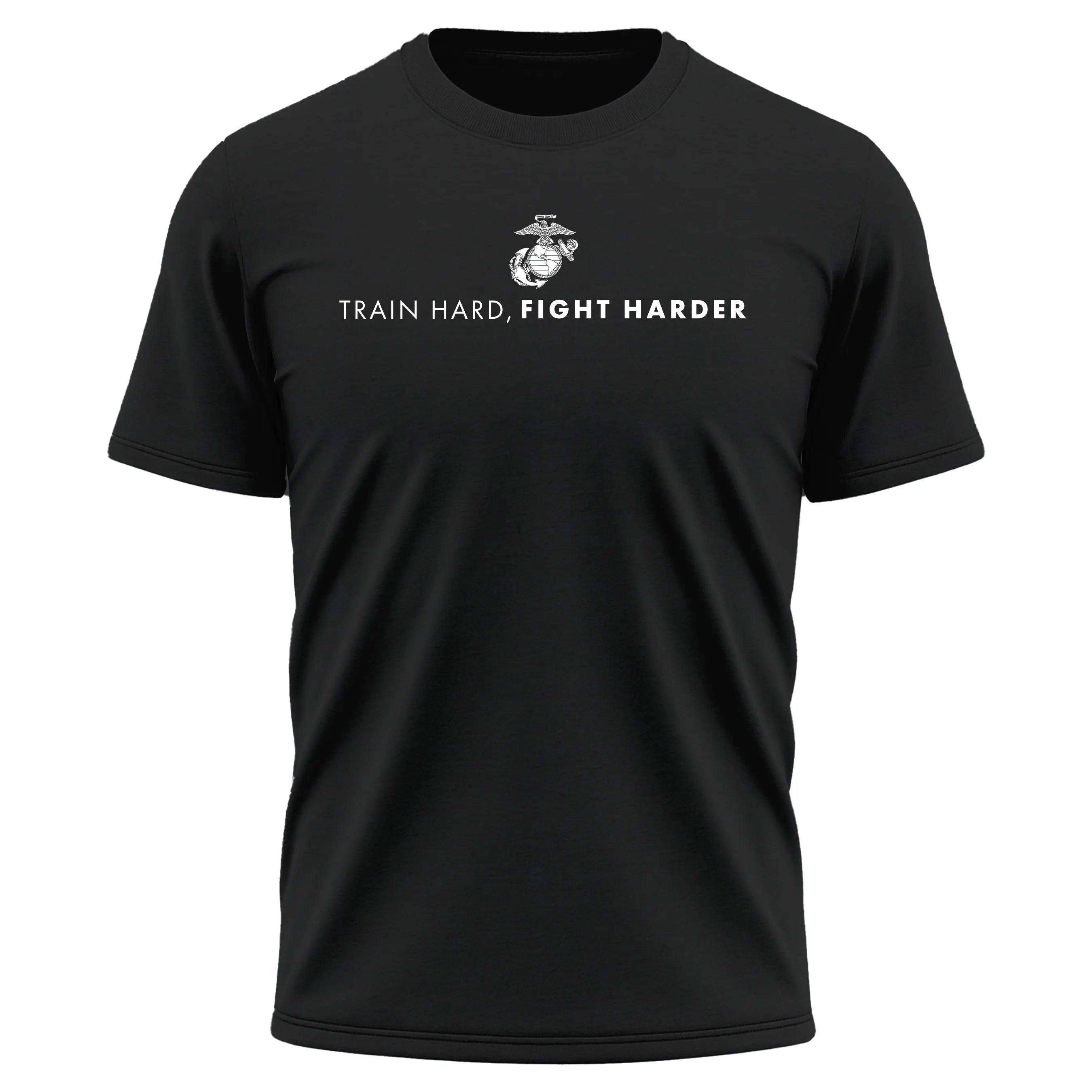 Marines "Train Hard, Fight Harder" Performance shirt United States Marine Corps Pride ,Made in USA