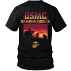 USMC Semper Fi Battle T-Shirt