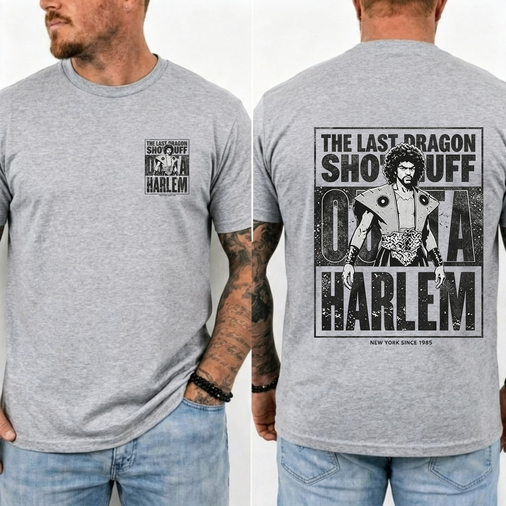 Sho Nuff Outta Harlem Double‑Sided Graphic T‑Shirt Retro Movie Tee
