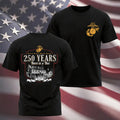 USMC Born in a Bar 250 Years T-Shirt