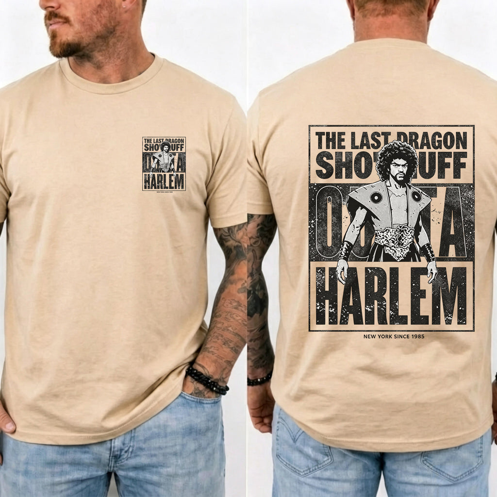 Sho Nuff Outta Harlem Double‑Sided Graphic T‑Shirt Retro Movie Tee