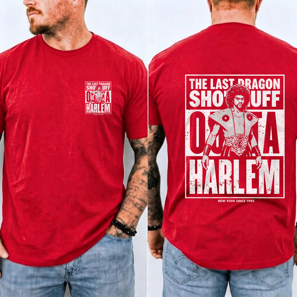 Sho Nuff Outta Harlem Double‑Sided Graphic T‑Shirt Retro Movie Tee