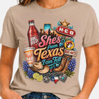 She's From Texas I Can Tell Tee Southern State Pride Gift