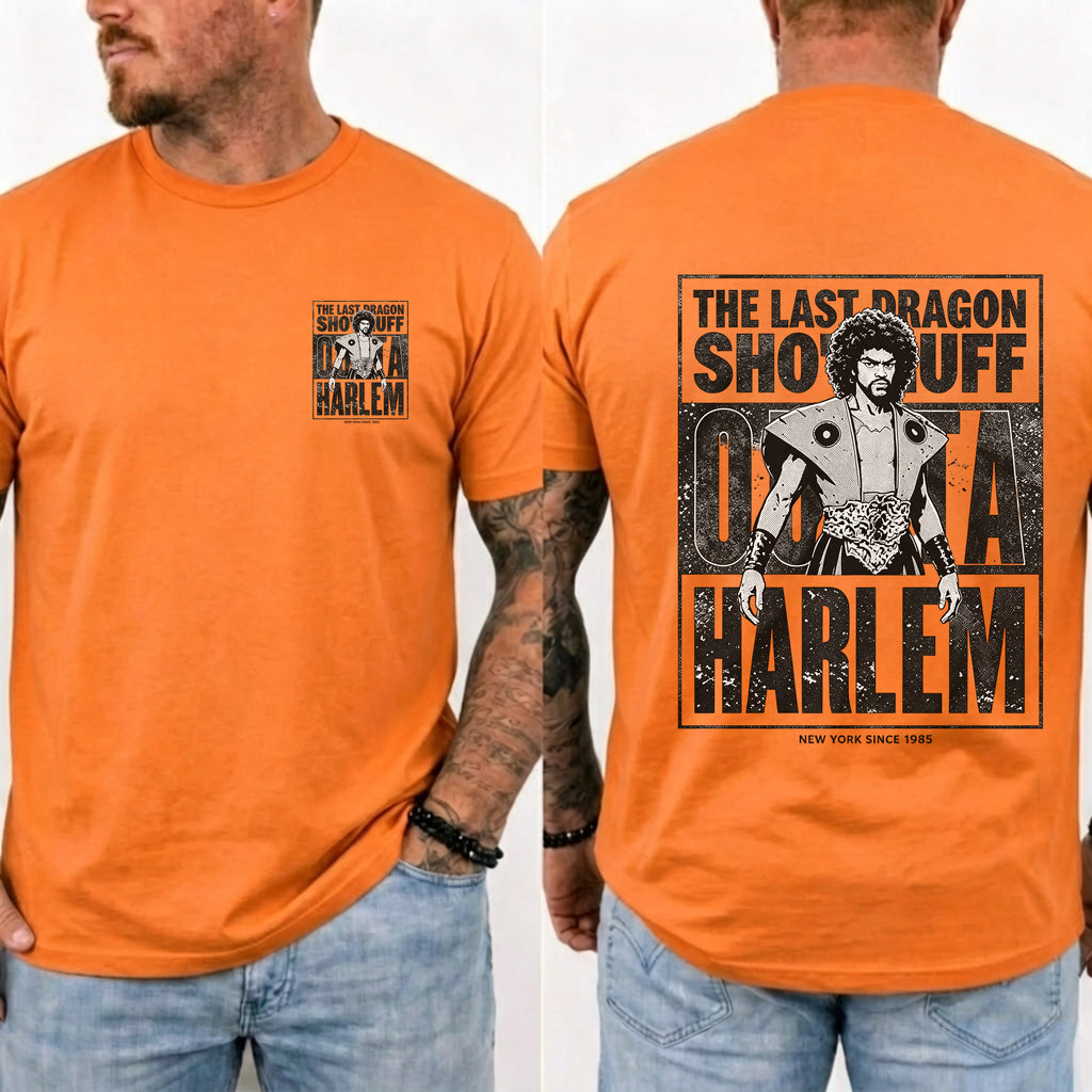 Sho Nuff Outta Harlem Double‑Sided Graphic T‑Shirt Retro Movie Tee