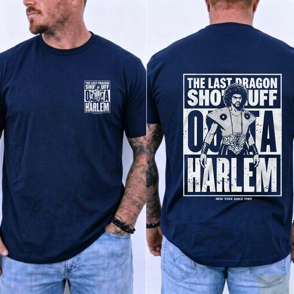 Sho Nuff Outta Harlem Double‑Sided Graphic T‑Shirt Retro Movie Tee