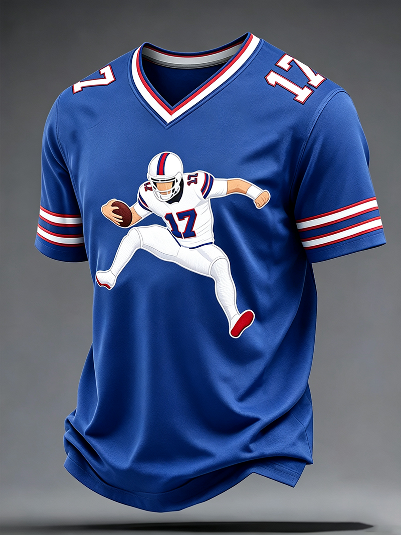Men's Football Print Shirt