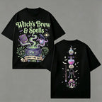 Witch's Brew & Spells Double‑Sided Halloween T‑Shirt