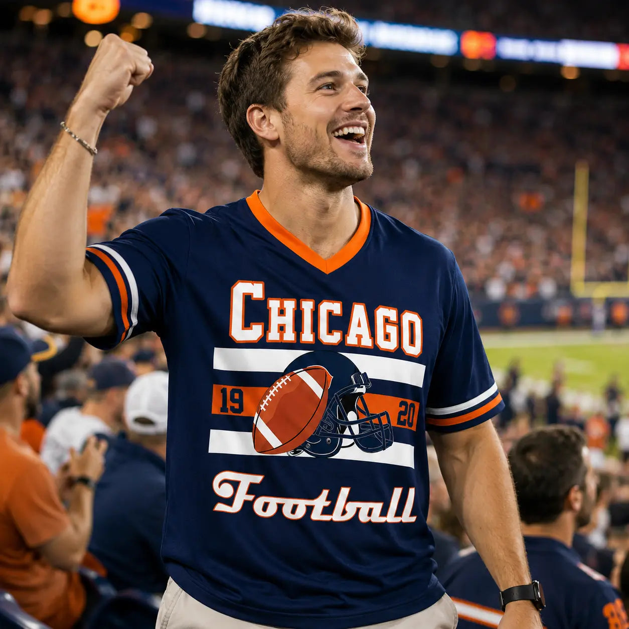 Football Classic V-Neck Fan Jersey