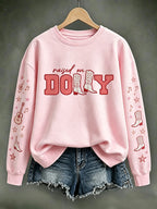 Women'S Commemorative Printed Round Neck Sports Shirt