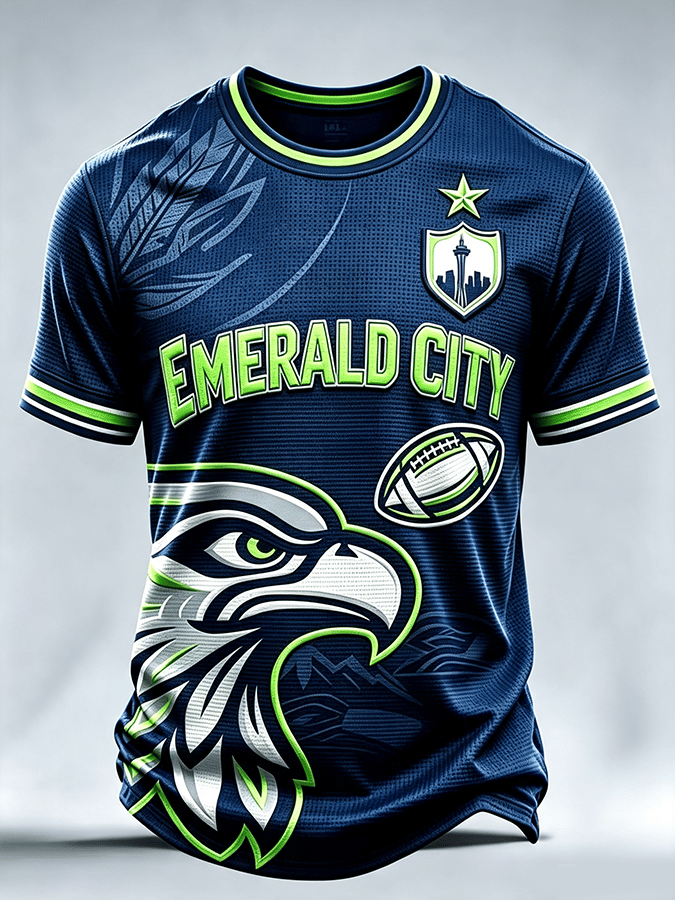 Men's Rugby Lovers Printed Short-sleeved T-shirt