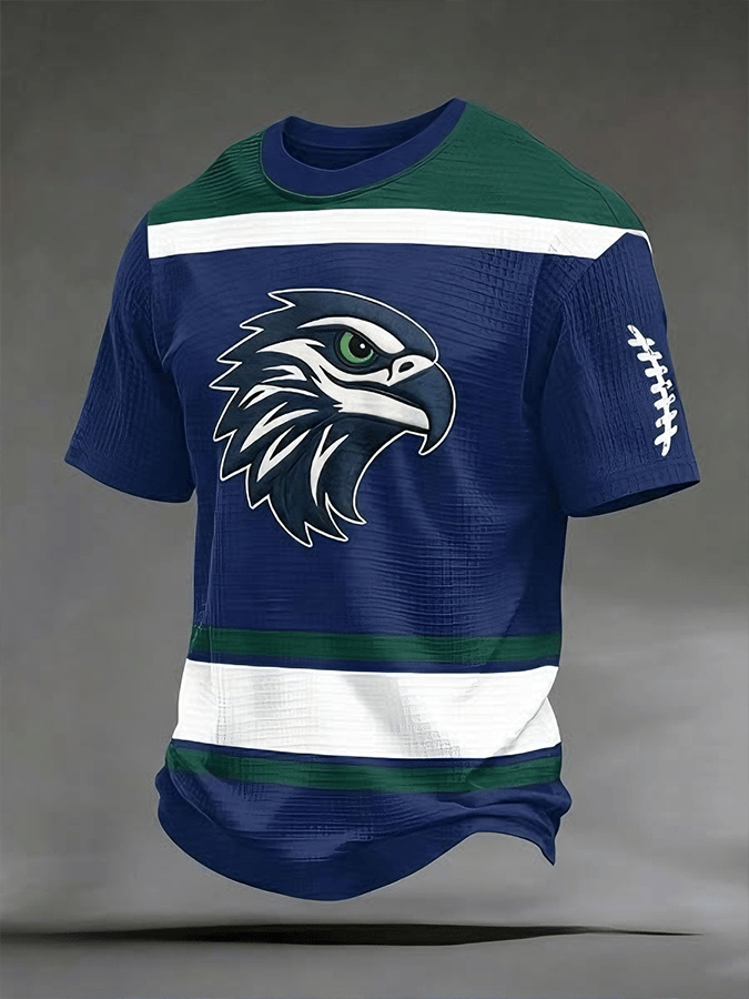 Men's Rugby Lovers Printed Short-sleeved T-shirt
