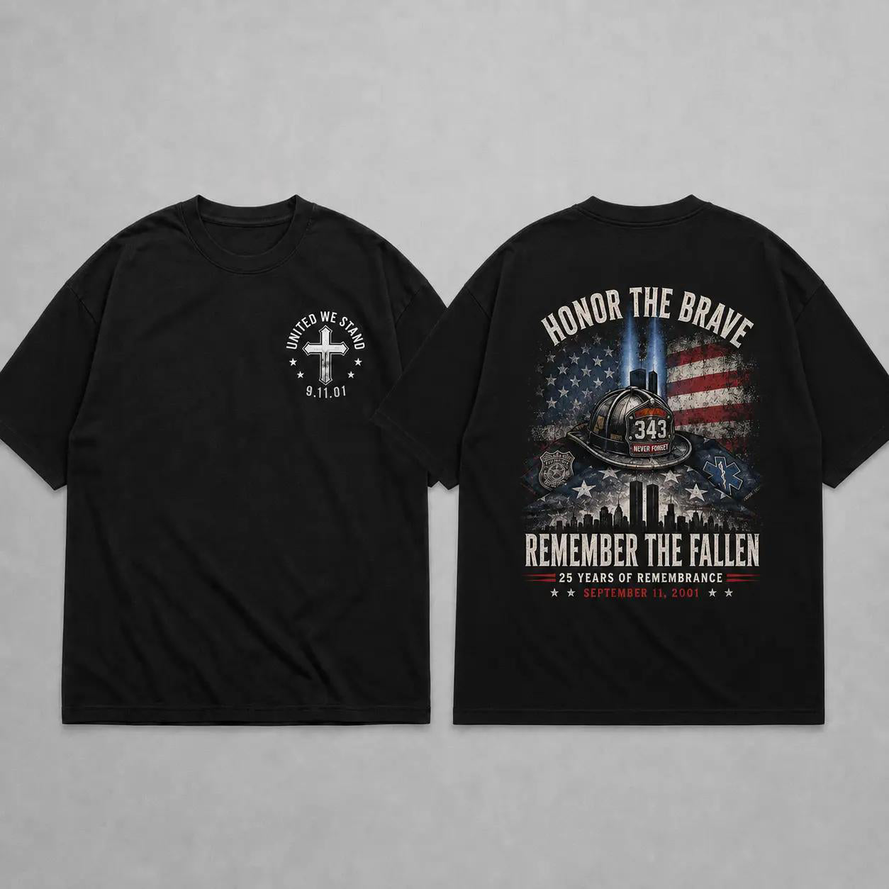 September 11 Memorial Shirt, 25th Anniversary Memorial Shirt