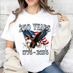 America 250th Anniversary Eagle T-Shirt – 1776-2026 United States Flag Design