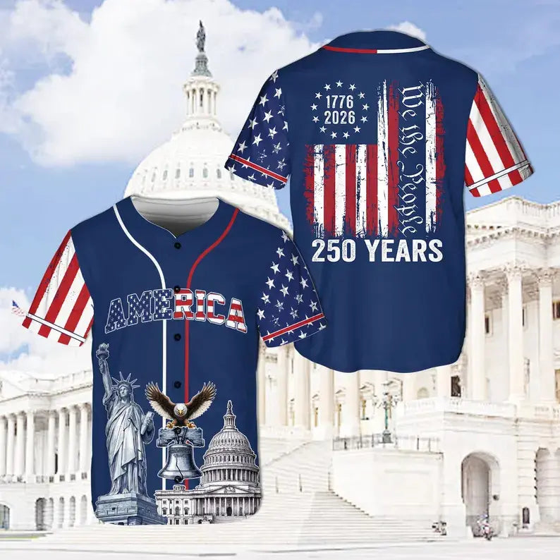 USA 250 Years Baseball Jersey