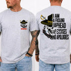 American Guardian USMC Jarhead Skull T-Shirt – No Excuses No Apologies Vintage Marine Graphic Tee