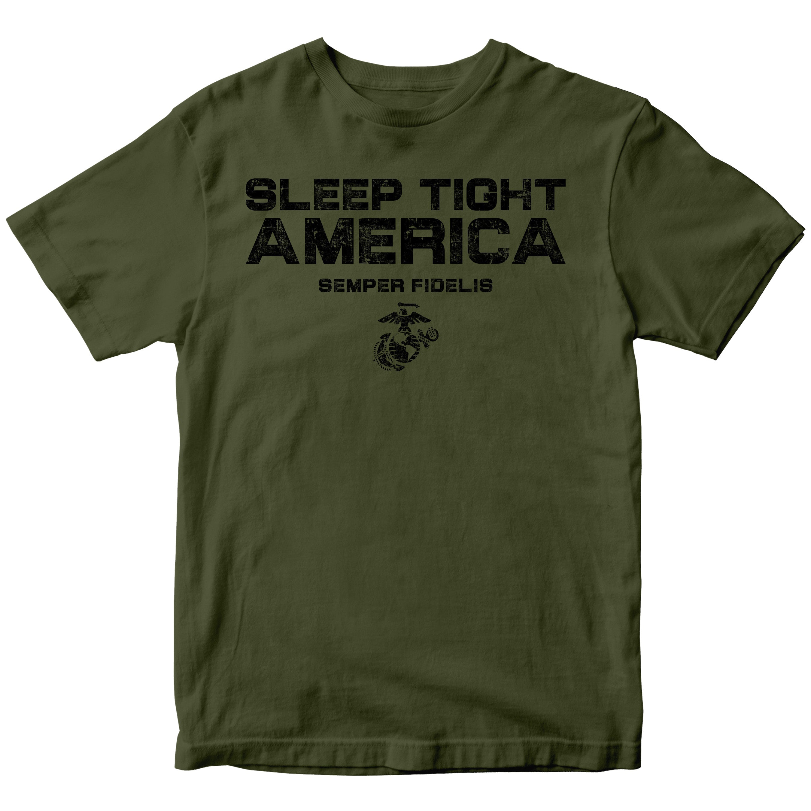 Marines Sleep Tight America T-Shirt