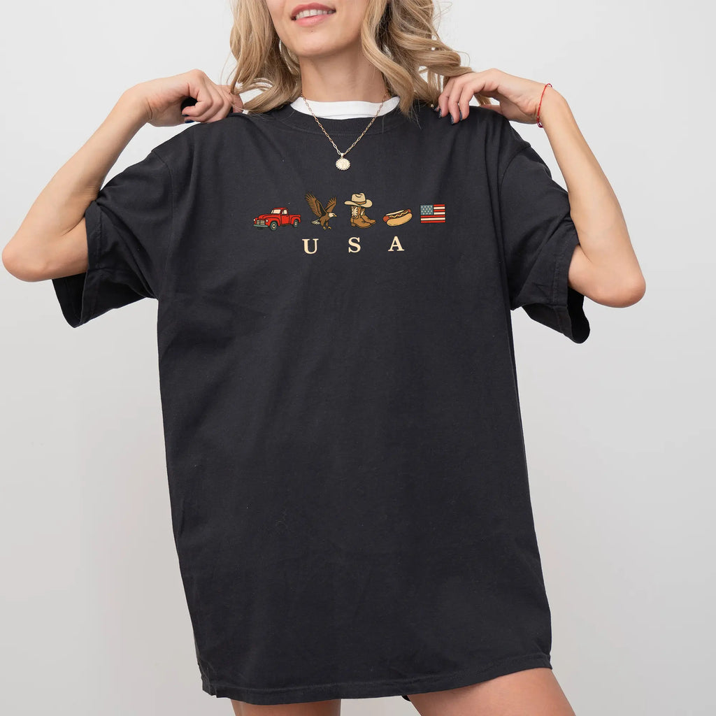 USA Icons Graphic T-shirt