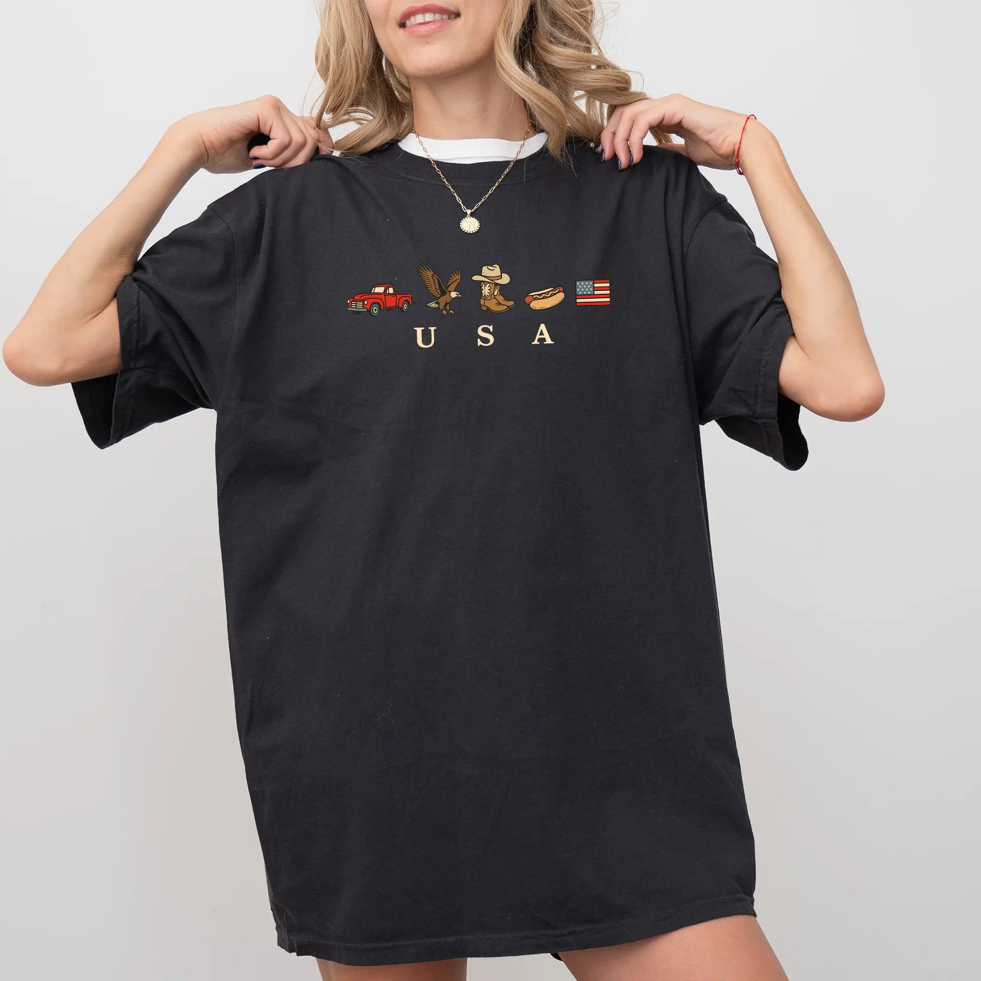 USA Icons Graphic T-shirt