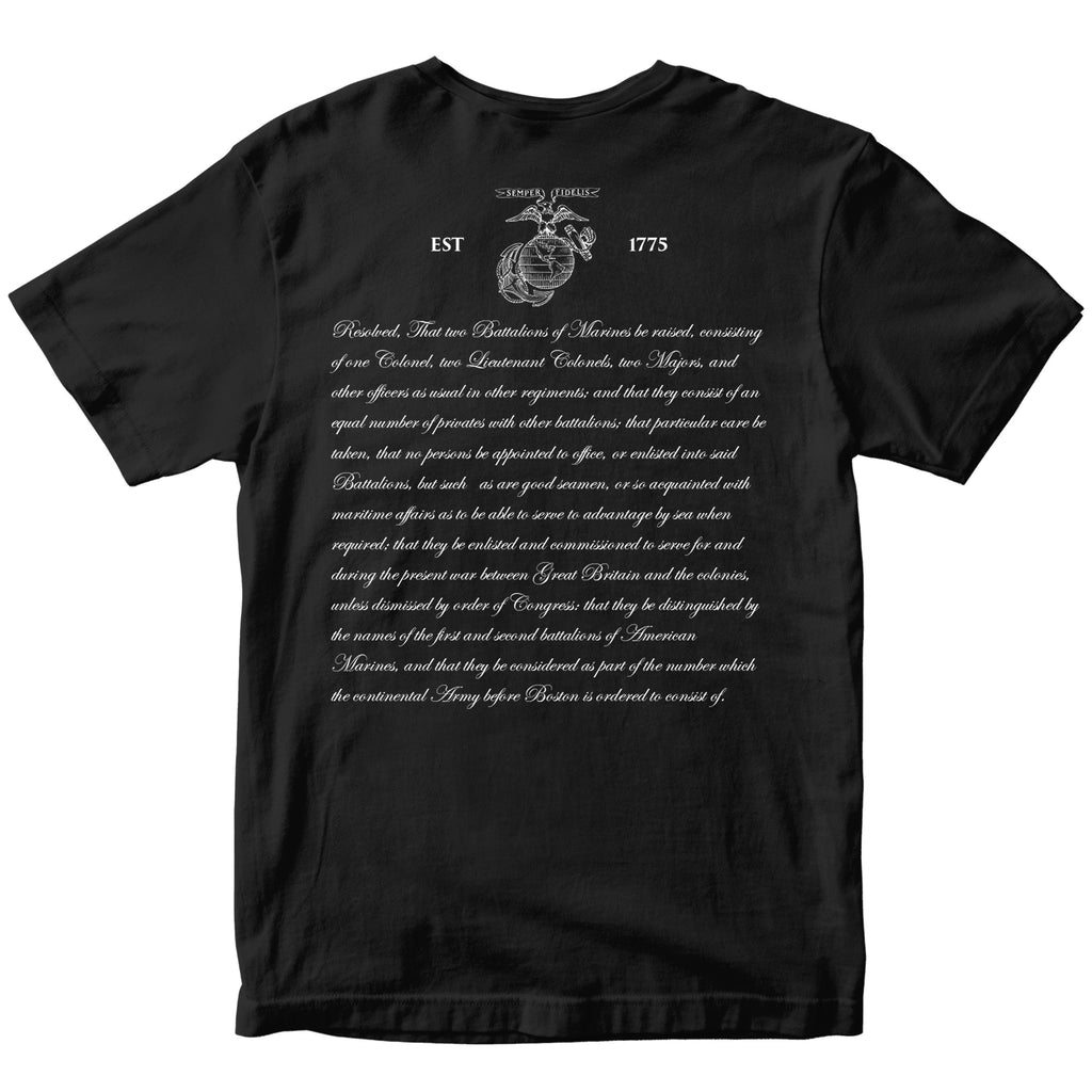Continental Marine Act 250th Birthday T-shirt