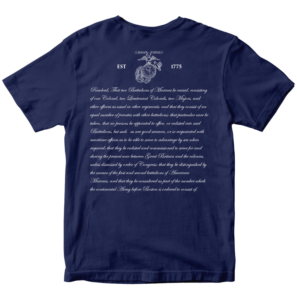 Continental Marine Act 250th Birthday T-shirt