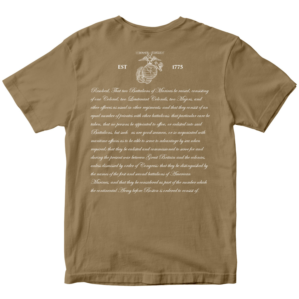 Continental Marine Act 250th Birthday T-shirt