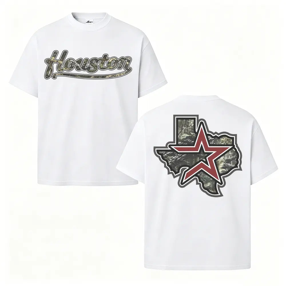 Houston Texas Camo Graphic Tee