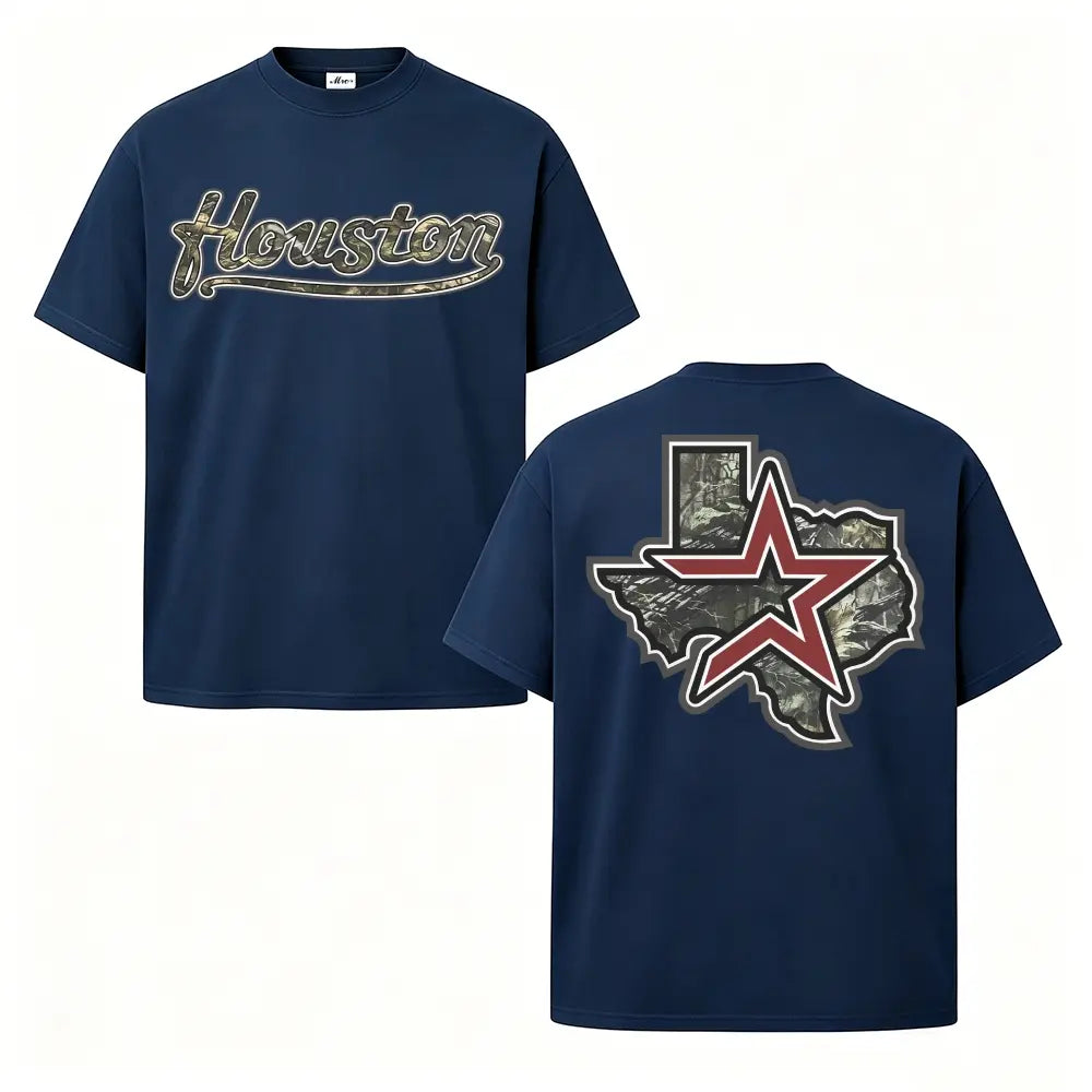 Houston Texas Camo Graphic Tee