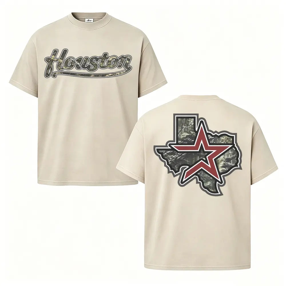Houston Texas Camo Graphic Tee
