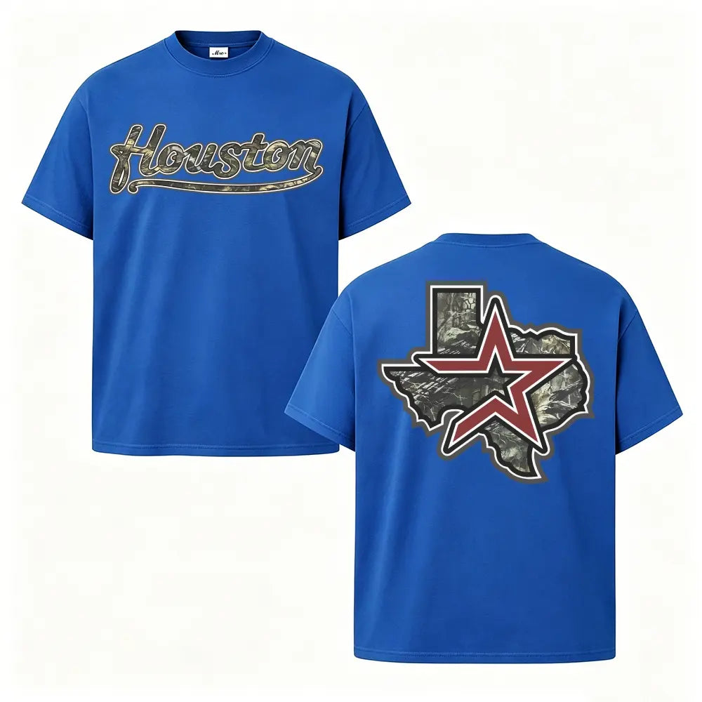 Houston Texas Camo Graphic Tee