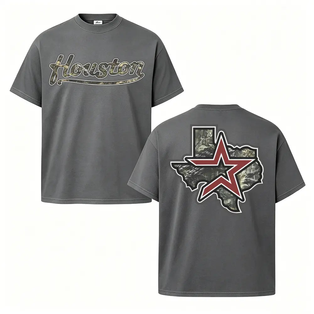 Houston Texas Camo Graphic Tee