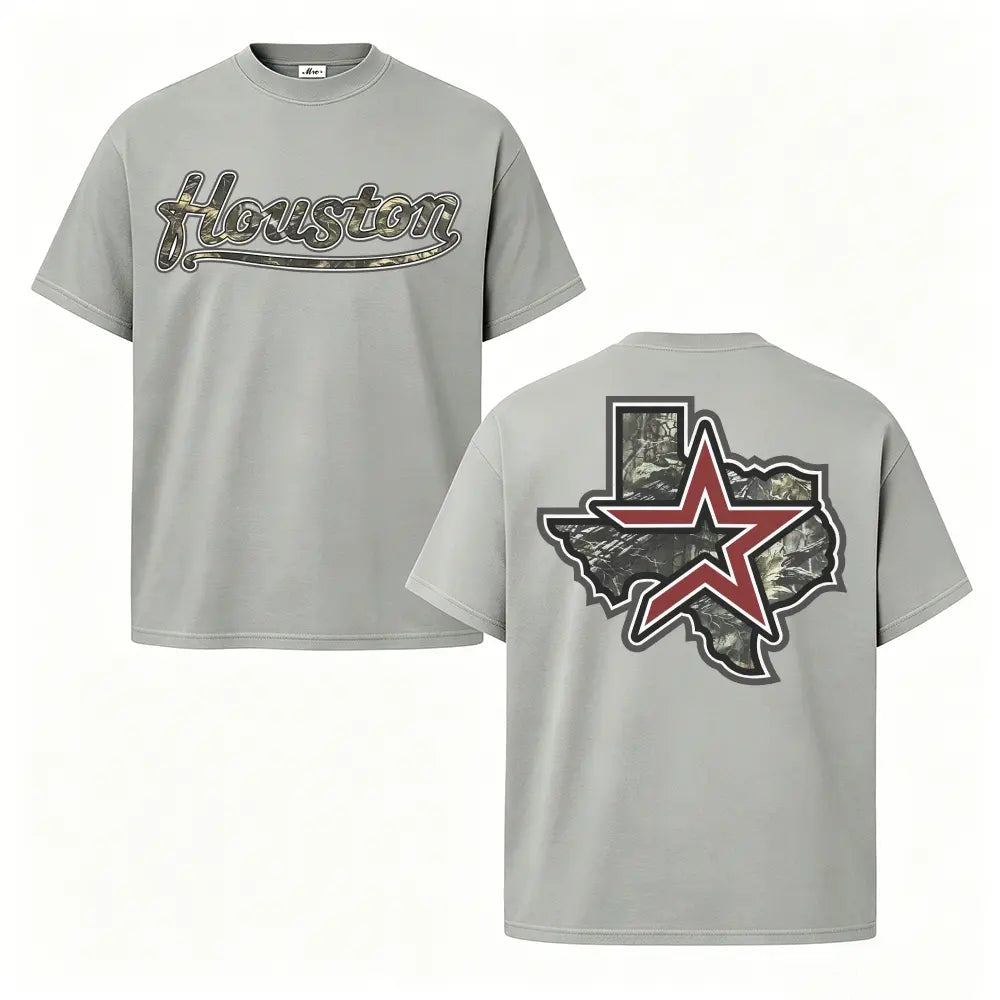 Houston Texas Camo Graphic Tee