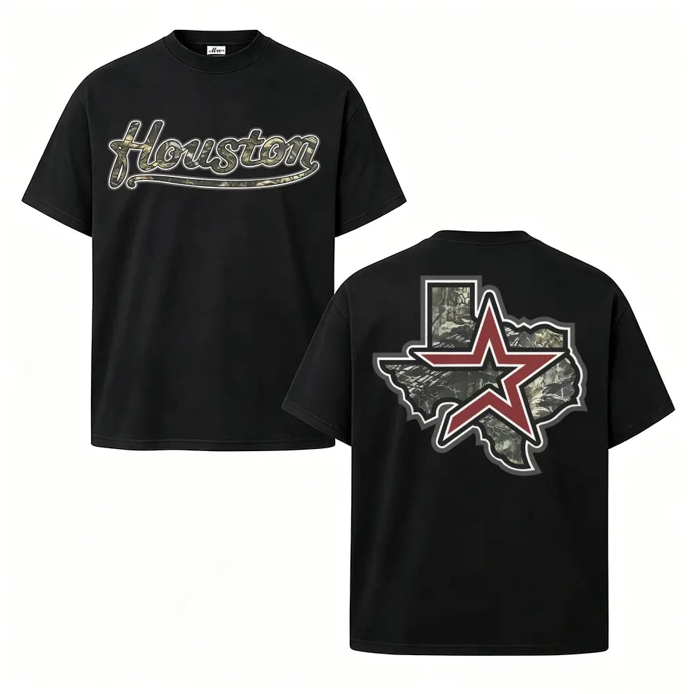 Houston Texas Camo Graphic Tee