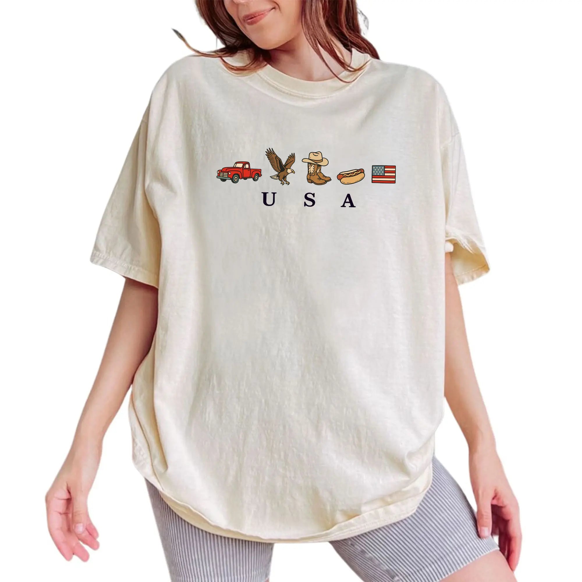 USA Icons Graphic T-shirt