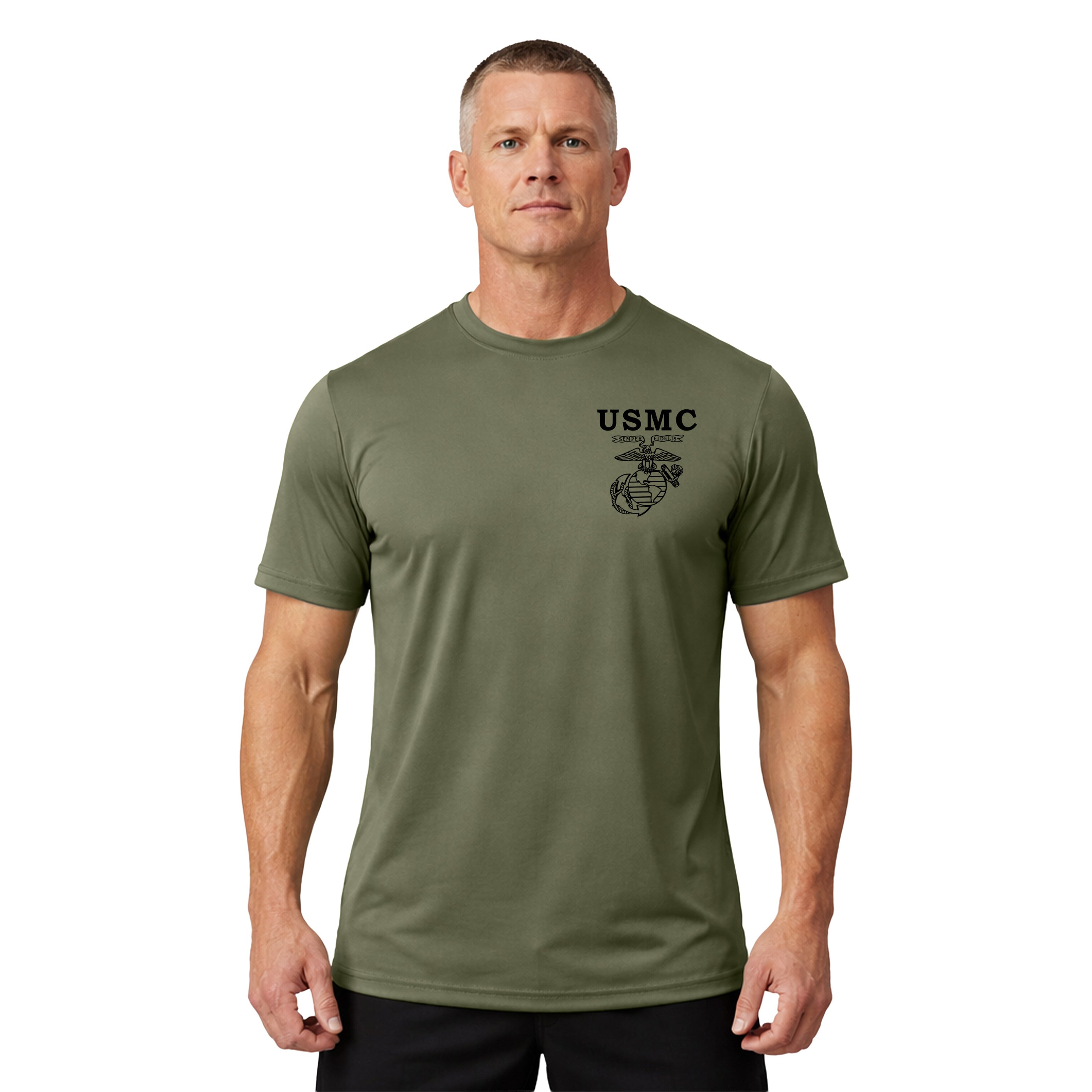 USMC Old School EGA Performance T-Shirt