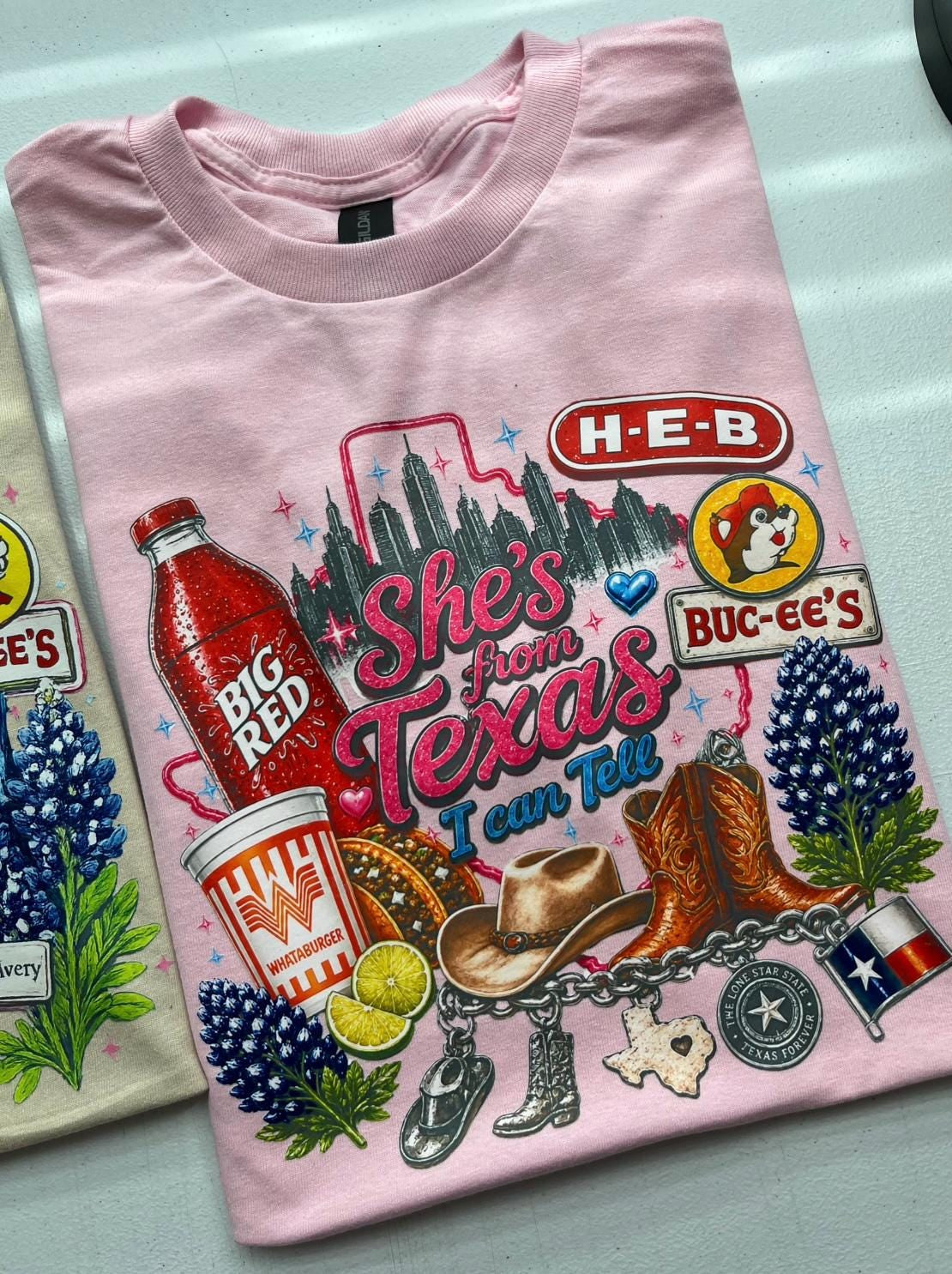 Shes from texas i can tell Unisex T-shirt