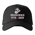 Marines 250th Birthday Embroidered Hat Flexible Fit USMC Cover