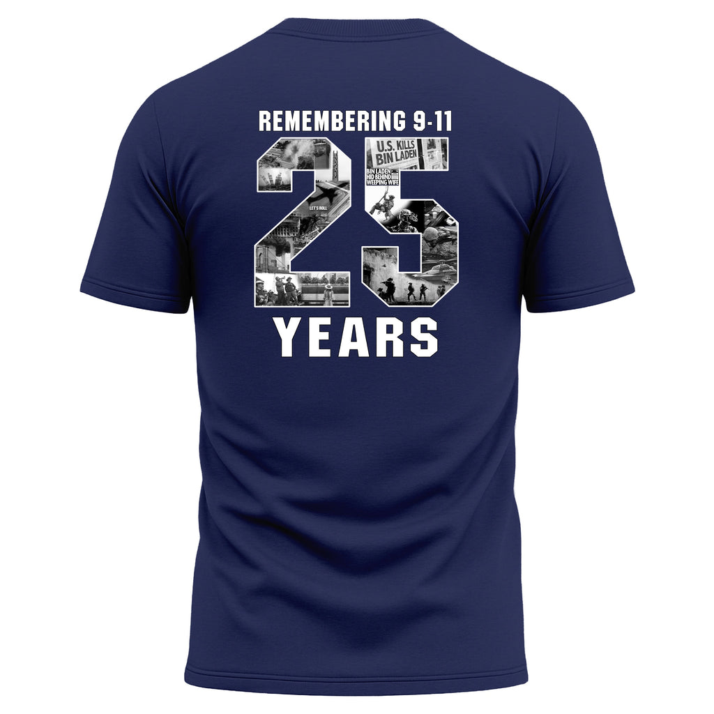 Never Forget 9/11 – 25 Years Performance T-Shirt