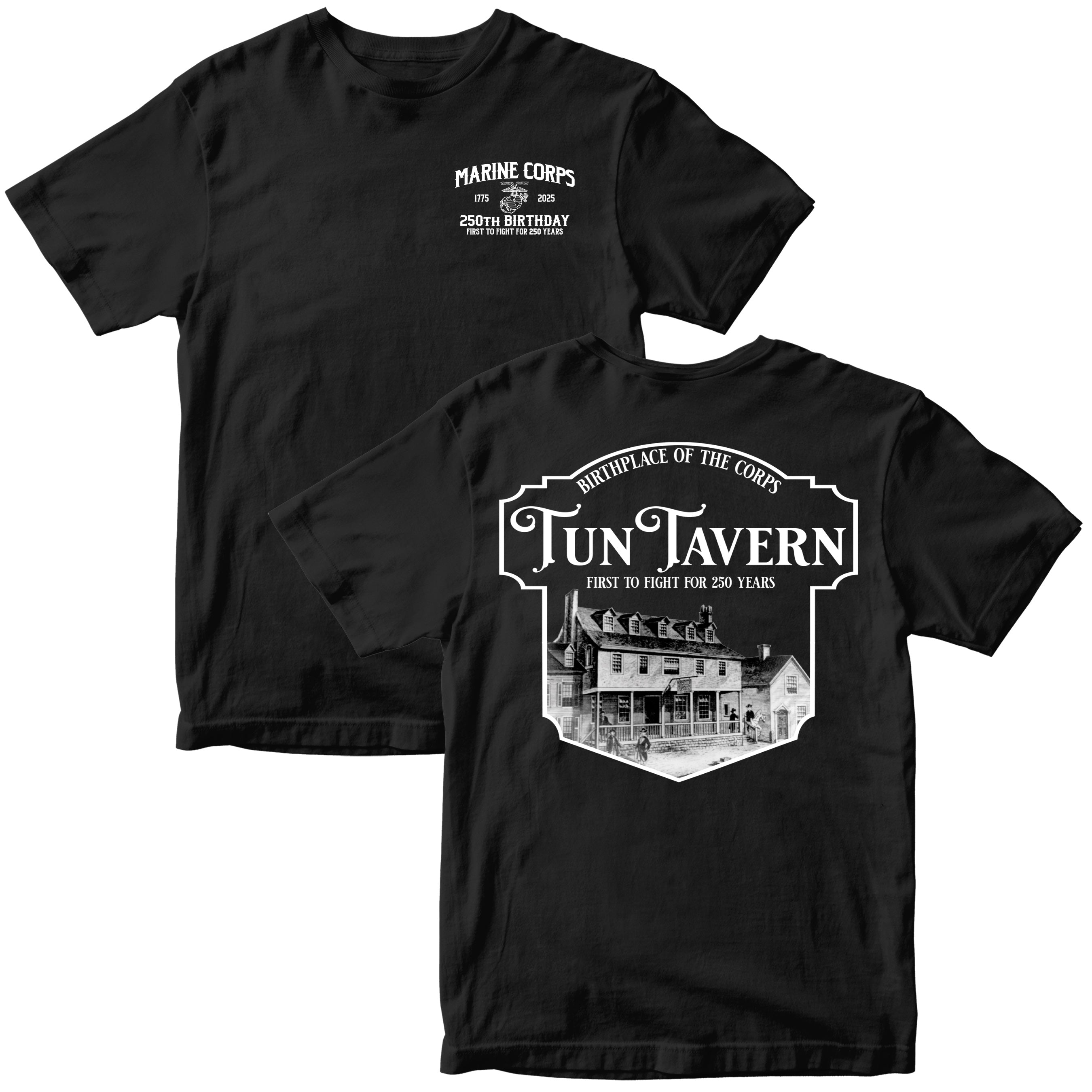 Marines 250th Birthday Tun Tavern T-shirt