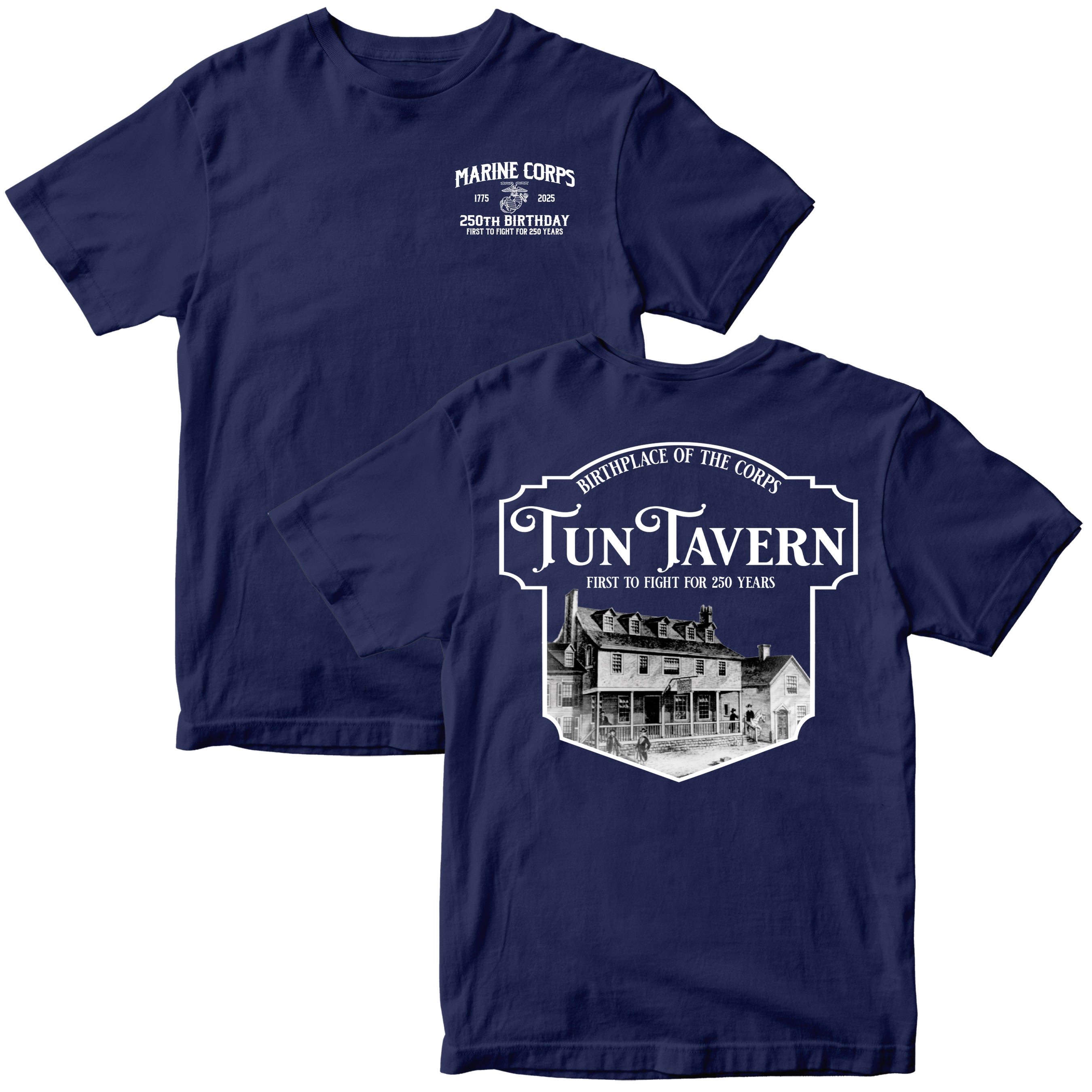 Marines 250th Birthday Tun Tavern T-shirt