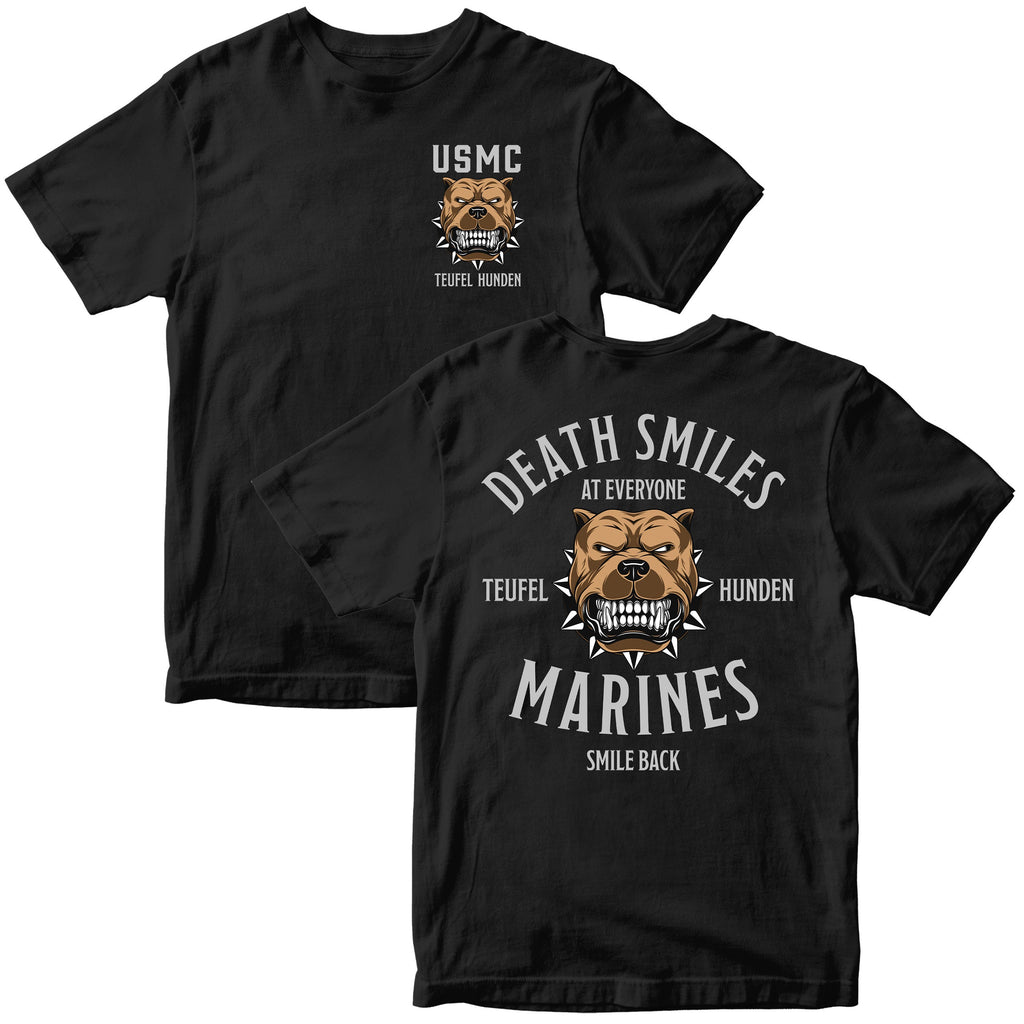 Death Smiles, Marines Smile Back T-Shirt