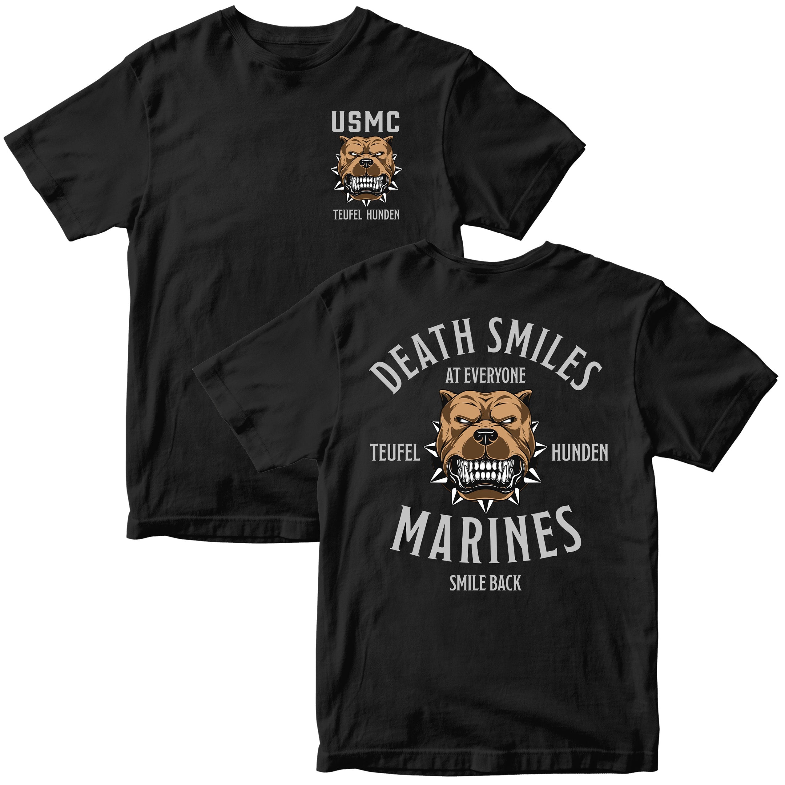 Death Smiles, Marines Smile Back T-Shirt