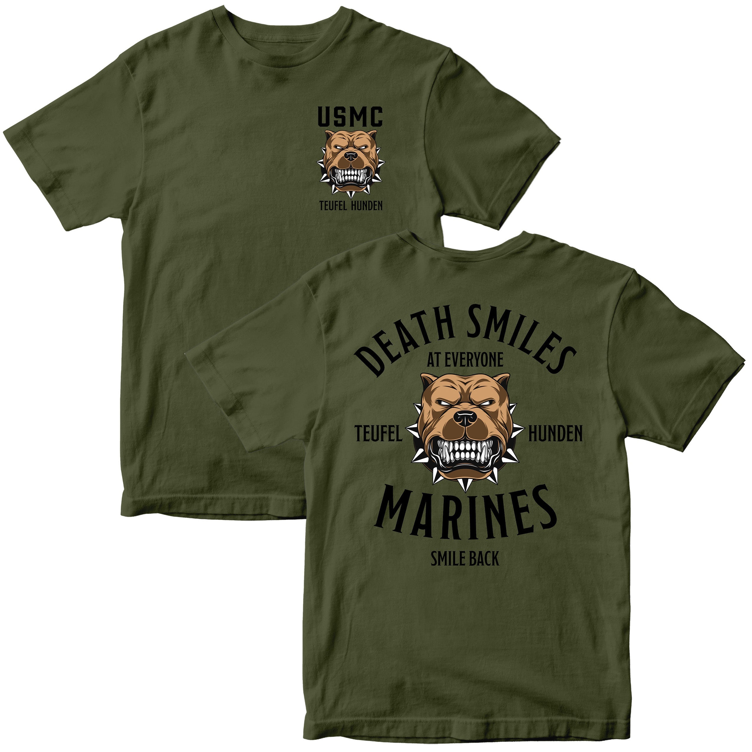 Death Smiles, Marines Smile Back T-Shirt