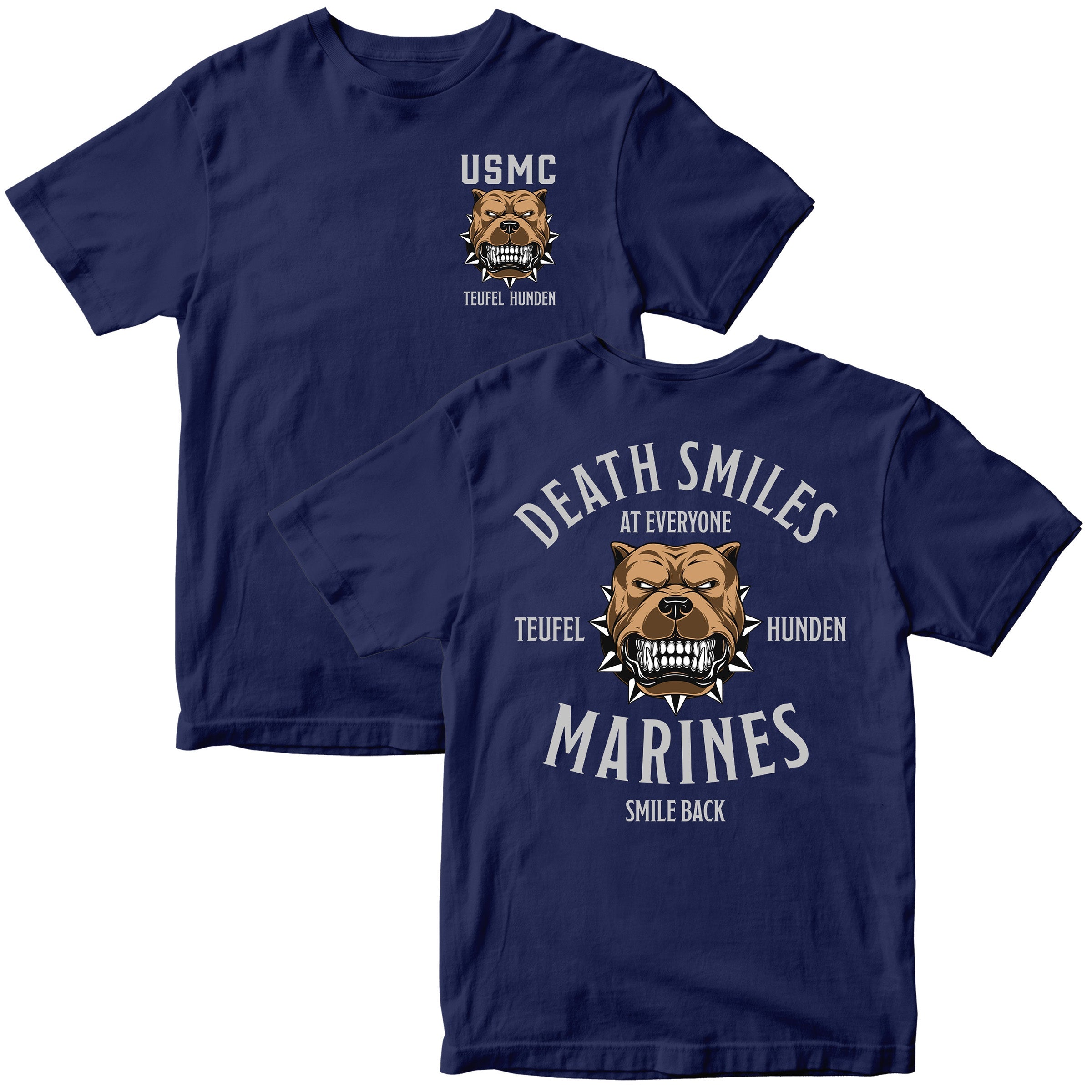 Death Smiles, Marines Smile Back T-Shirt