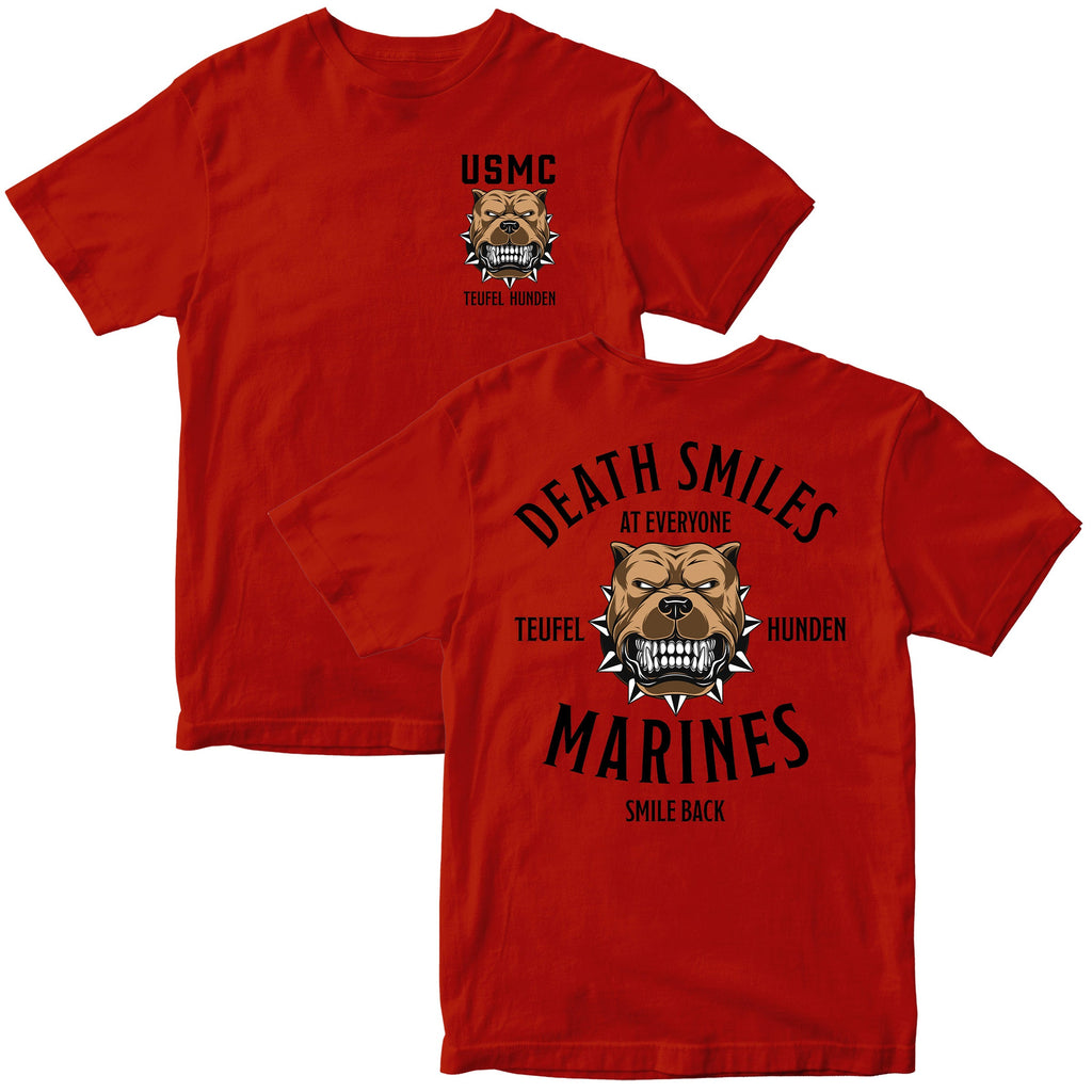 Death Smiles, Marines Smile Back T-Shirt