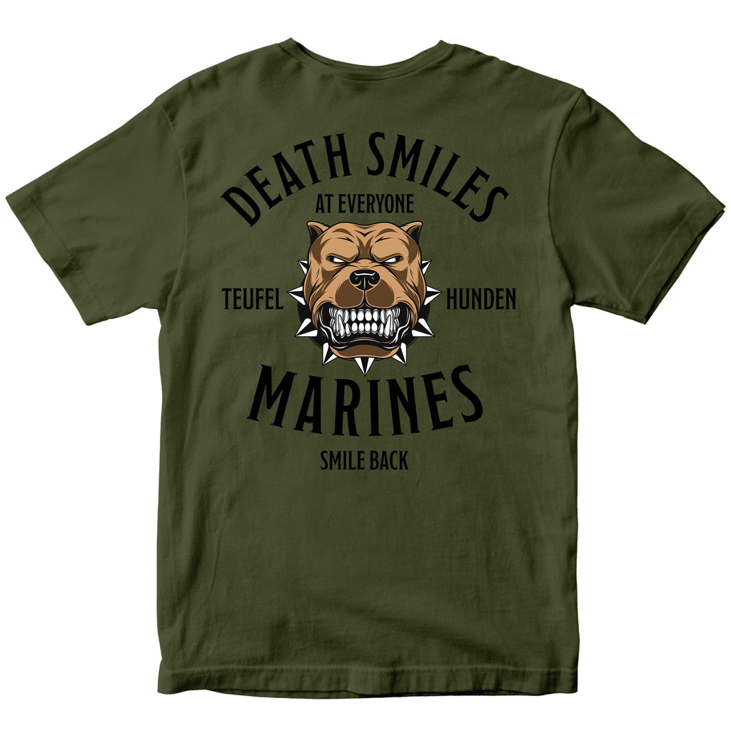 Death Smiles, Marines Smile Back T-Shirt
