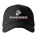 Marines Red Line Embroidered Hat Flexible Fit USMC Cover