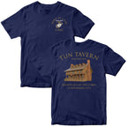 USMC Tun Tavern Born in a Bar T-shirt